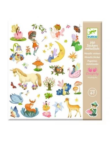 [Djeco-DJ09279] Djeco stickers métallisés forêt enchantée