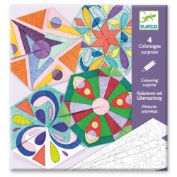 [Djeco-dj09656] bricolage - coloriages surprise - mandala rosas