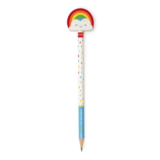 Crayon avec gomme - arc en ciel