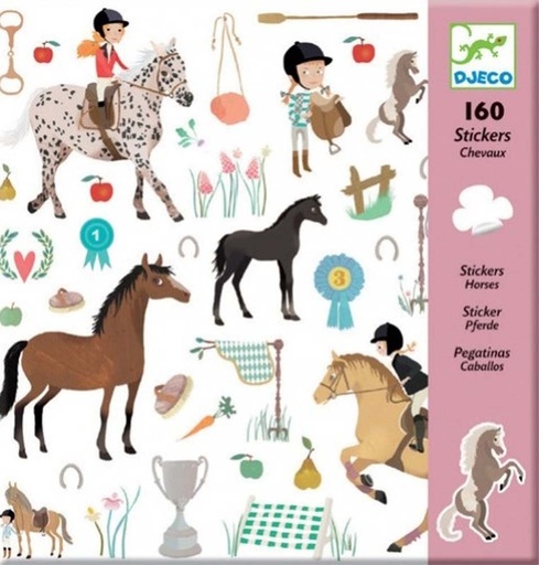 [Djeco-DJ08881] Bricolage - Stickers chevaux