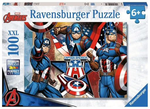 [RAVENSBURGER-10739] Puzzle 100 pieces - Marvel Captain America