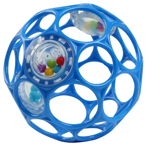 [Ballaballa-110096] Oball rattle - Hochet balle bleu - 10cm