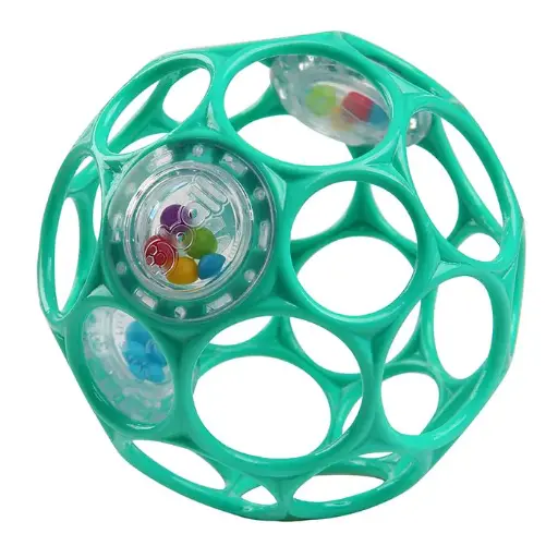 [EDUGRO-K11486] oball rattle 10cm turquoise