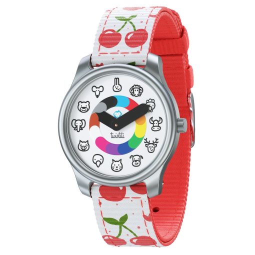 [TWI-ANIMALS-CHE] Montre animaux - Cerise