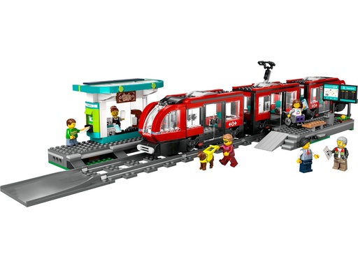 [Lego-60423] Le Tramway Et La Station Du Centre-ville