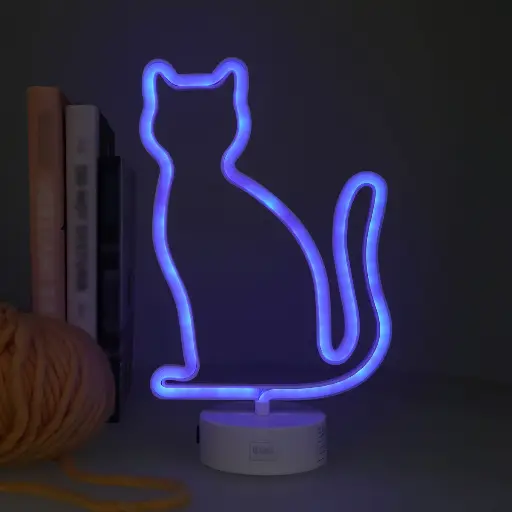 [LEGAMI-LL0006] Lampe led à effet néon - It's a sign - Cat