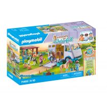 [Playmobil-71493] 71493 Van pour cheval et poneys avec enclos