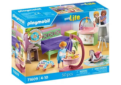 [Playmobil-71609] Chambre de parents avec berceau suspendu