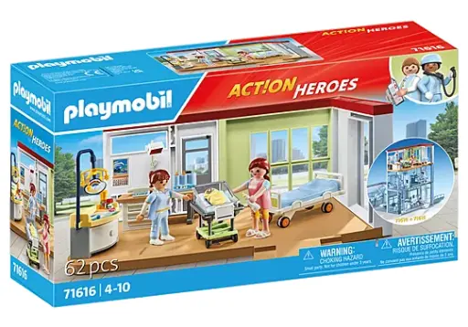 [Playmobil-71616]  Action Heroes - Chambre de maternité