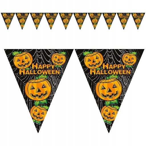 [ESPA-54337] Guirlande drapeaux 5 m 10 fanions halloween