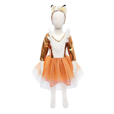 [Great Pretenders-31675] Robe princesse renard des bois avec serre tête 5/6 ans