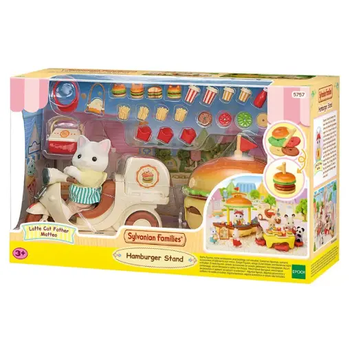 [sylvanian 5757] sylvanian - le stand de hamburger