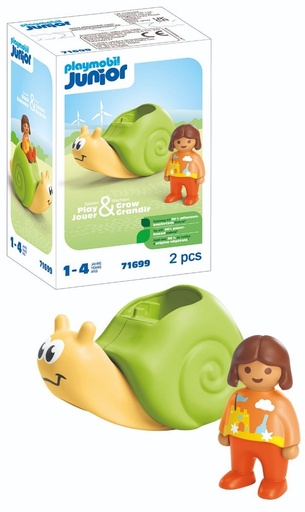 [playmobil-71699] Playmobil Junior enfant avec escargot à bascule