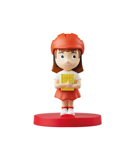 [faba15501] faba figurine - sophie et le vélo magique