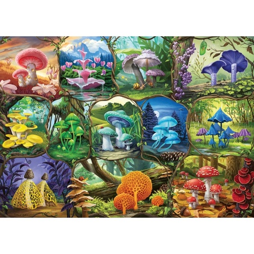 [ravensburger - 124240] 124240 - Puzzle 1000p - mangnifiques champignons