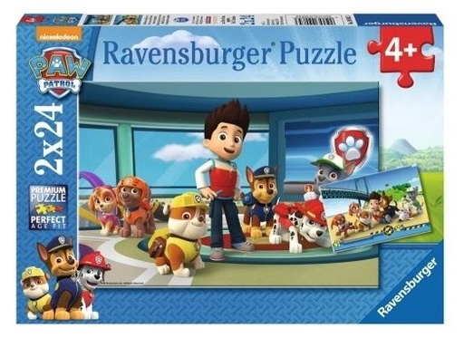 [ravensburger - 090853] 090853 Puzzle 2x24 pièces - Des museaux efficaces Pat'Patrouille