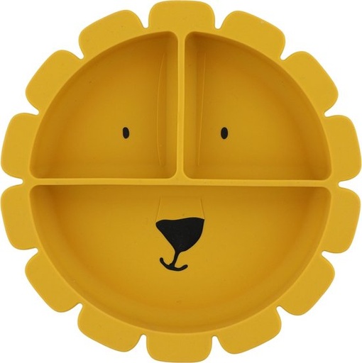 [trixie - 96-429] Assiette avec ventouse en silicone et compartiments -  Mr. Lion 