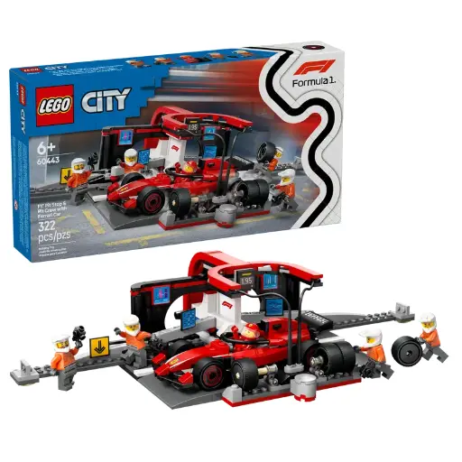 [lego - 60443] LEGO City 60443 - Arrêt aux stands de F1 & équipe avec Ferrari