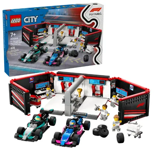 [Lego 60444] Lego City - Garage de F1 et voitures Mercedes-AMG et Alpine