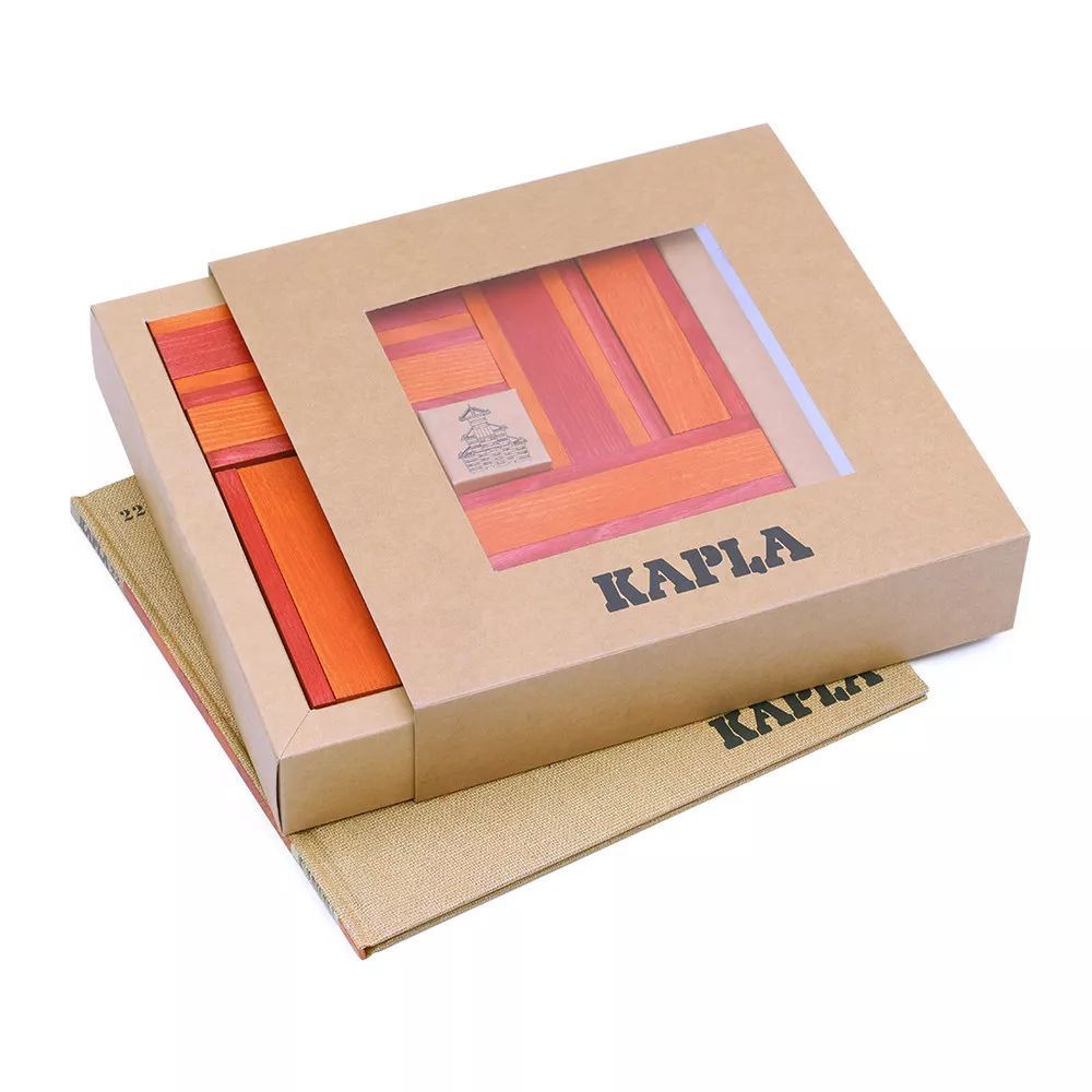Kapla 40 + livre rouge/orange – La Maison du Cormoran